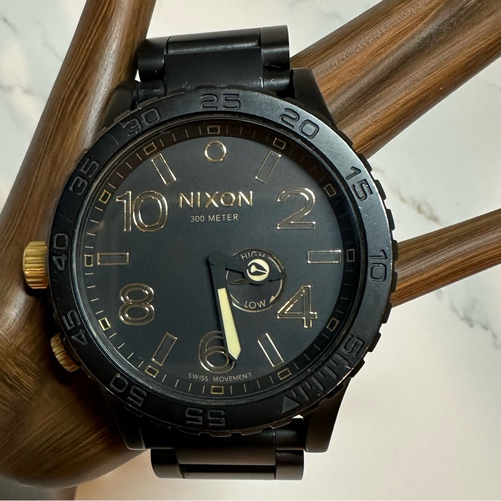 Nixon 51-30 Tide Black Tide Stainless Steel Men's Watch